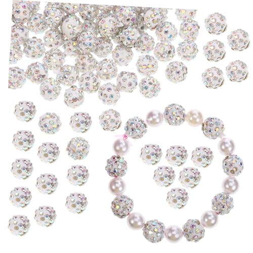 SEWACC 100Stücke Strass Perlen für Schmuckherstellung Funkelnde Bastelperlen Modischen Farben zum Armbänder Basteln und Kreative DIY Projekte von SEWACC
