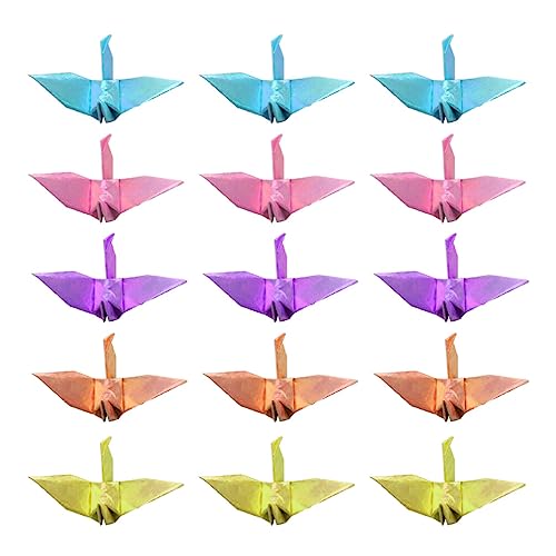 SEWACC 100st Klappkran Papier Gefaltete Origami-kraniche Origami-mischfarben Origami-vögel Origami- -ornament Diy Kranichgirlande Papier -girlande Aus Papier Saiten Handbuch von SEWACC