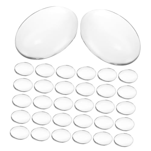 SEWACC 100stücke Ovale Klare -cabochons Für Schmuckherstellung Basteln Fotoanhänger Und Dekoration von SEWACC
