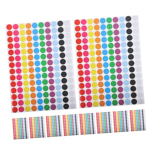 SEWACC 10Blätter Ablösbare Runde Punktaufkleber Selbstklebend Bunten Farben für DIY Projekte Klassenzimmer und Büro zur Markierung und Organisation SEWACC 10Blätter Ablösbare Runde Punktaufkleber Selbstklebend Bunten Farben für DIY Projekte Klassenzimmer und Büro zur Markierung und Organisation von SEWACC