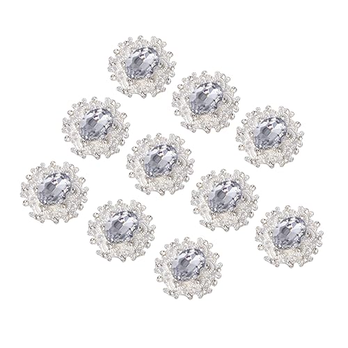 SEWACC 10Stücke DIY Strass Paster Legierungs Schmuckverzierungen für Kreative Broschen und Kleidung Dekorationen für Mode und Festliche Anlässe SEWACC 10Stücke DIY Strass Paster Legierungs Schmuckverzierungen für Kreative Broschen und Kleidung Dekorationen für Mode und Festliche Anlässe von SEWACC
