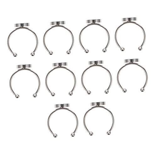 SEWACC 10Stücke Einstellbare Ringrohlinge Teiliges für DIY Ringherstellung Basis für Schmuckdesign für Kreative Bastelprojekte und SEWACC 10Stücke Einstellbare Ringrohlinge Teiliges für DIY Ringherstellung Basis für Schmuckdesign für Kreative Bastelprojekte und von SEWACC