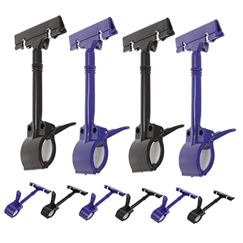 SEWACC 10Stücke Preisclip Doppelseitige Zeichenhalter für Kunststoffschilder für Einzelhandel Supermärkte und Werbung pro Farbe von SEWACC