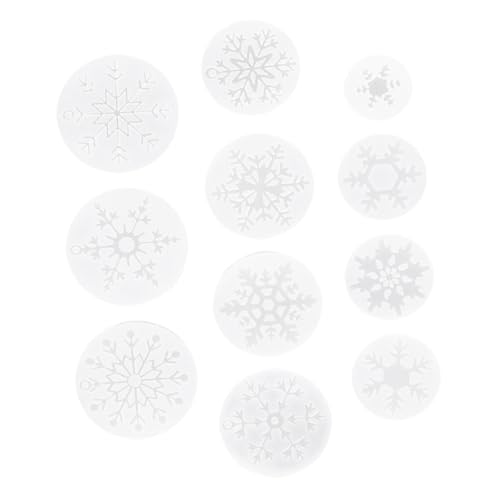 SEWACC 11 Stück Teiliges Silikon Schneeflockenform Flexible DIY Epoxidharz Gießform für Anhänger Wiederverwendbar Antihaftbeschichtet Einfache Reinigung Schmuckherstellung SEWACC 11 Stück Teiliges Silikon Schneeflockenform Flexible DIY Epoxidharz Gießform für Anhänger Wiederverwendbar Antihaftbeschichtet Einfache Reinigung Schmuckherstellung von SEWACC
