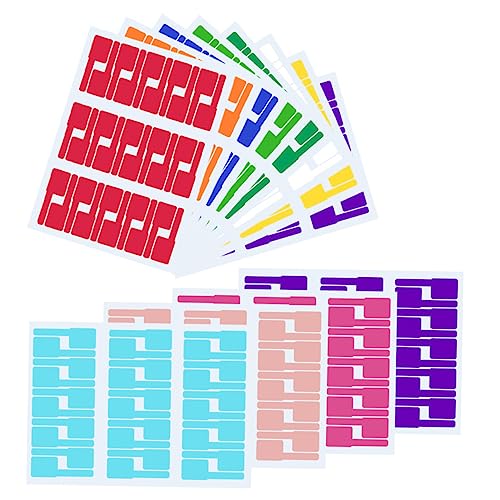 SEWACC 12 Blatt Kabeletiketten Selbstklebende Beschriftungsetiketten für Kabelmanagement Langlebig Flexibel und Vielseitig für Zuhause Büro und Auto von SEWACC