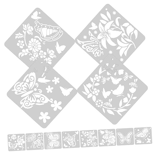 SEWACC 12 Blatt Teiliges Schmetterling Schablonen aus Pet Wiederverwendbar Leicht und Robust mit Glatten Kanten für Wandmalerei Scrapbooking und Holzgestaltung Vielseitig für DIY Kunst SEWACC 12 Blatt Teiliges Schmetterling Schablonen aus Pet Wiederverwendbar Leicht und Robust mit Glatten Kanten für Wandmalerei Scrapbooking und Holzgestaltung Vielseitig für DIY Kunst von SEWACC