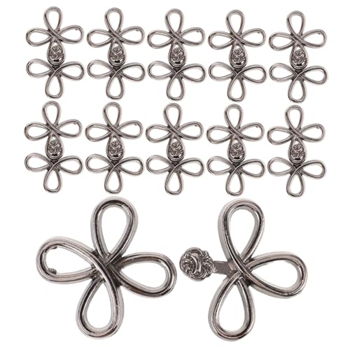 SEWACC 12 Paare Retro Metall-knöpfe Chinesischer Stil Vielseitige Cheongsam Verschlüsse Langlebige Nähzubehör für Mäntel Capes Traditionelle Kleidung Einfache Montage Kreative SEWACC 12 Paare Retro Metall-knöpfe Chinesischer Stil Vielseitige Cheongsam Verschlüsse Langlebige Nähzubehör für Mäntel Capes Traditionelle Kleidung Einfache Montage Kreative von SEWACC