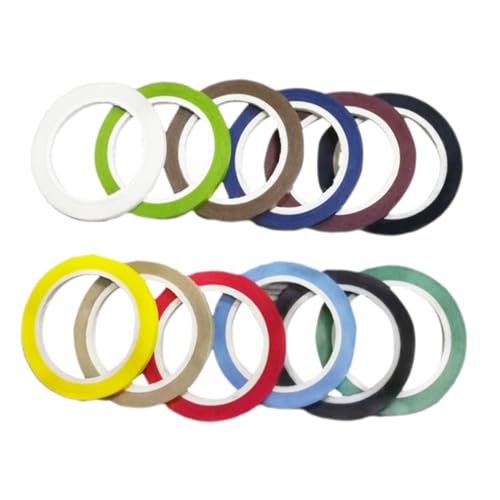 SEWACC 12 Rollen Dünnes Washi Klebeband in Einfarbig Vielseitig Haftendes Papierband für Scrapbooking Geschenkverpackung Kalenderdekoration und Bastelbedarf Bunte Farbmischung Breit SEWACC 12 Rollen Dünnes Washi Klebeband in Einfarbig Vielseitig Haftendes Papierband für Scrapbooking Geschenkverpackung Kalenderdekoration und Bastelbedarf Bunte Farbmischung Breit von SEWACC