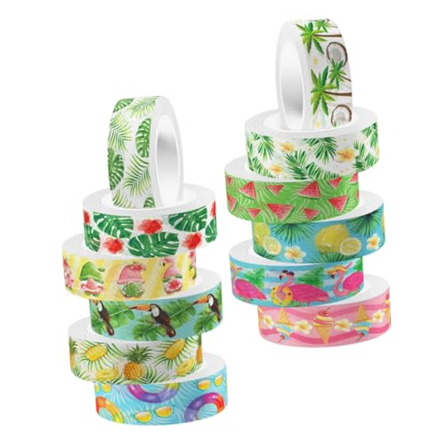 SEWACC 12 Rollen Scrapbook Tape Grün Selbstklebend Washi Tape Dekoratives Klebeband Für DIY Scrapbooking Planer Tagebuch Geschenkverpackung Ohne Rückstände SEWACC 12 Rollen Scrapbook Tape Grün Selbstklebend Washi Tape Dekoratives Klebeband Für DIY Scrapbooking Planer Tagebuch Geschenkverpackung Ohne Rückstände von SEWACC