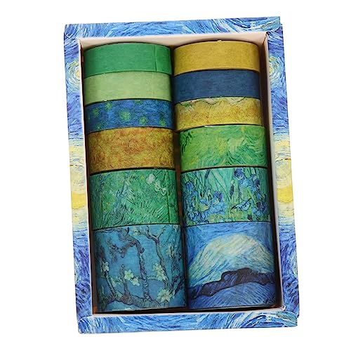 SEWACC 12 Rollen Washi Tape Set Bunte Klebebänder für Scrapbooking DIY Notizbücher und Handkonten Klebefolien für Kreative Dekorationen und von SEWACC