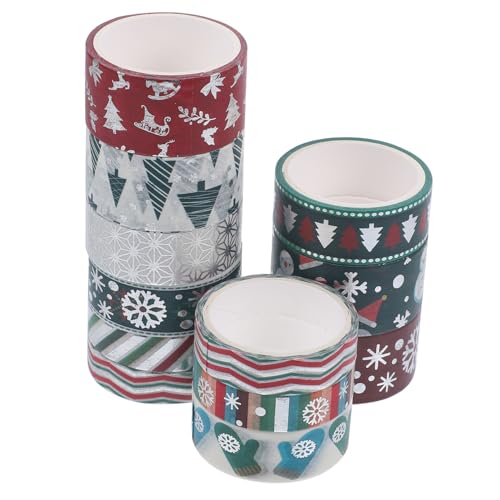 SEWACC 12 Rollen Weihnachts Washi Tape Weihnachtspapier Dekoration Weihnachtsband Weihnachtsparty Weihnachtskugeln Selbstklebendes Klebeband Gold Weihnachtsdekor SEWACC 12 Rollen Weihnachts Washi Tape Weihnachtspapier Dekoration Weihnachtsband Weihnachtsparty Weihnachtskugeln Selbstklebendes Klebeband Gold Weihnachtsdekor von SEWACC