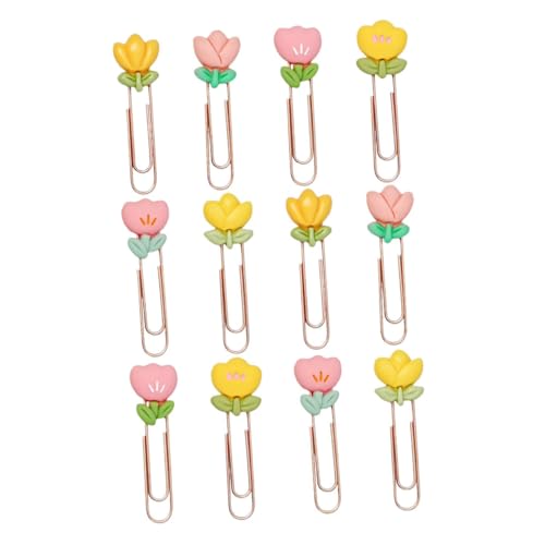 SEWACC 12 Stück Blumige Büroklammern aus Metall Süße Lesezeichen für Planner und Schulbedarf Dekorative Papierclips für Schüler und Bürobedarf SEWACC 12 Stück Blumige Büroklammern aus Metall Süße Lesezeichen für Planner und Schulbedarf Dekorative Papierclips für Schüler und Bürobedarf von SEWACC
