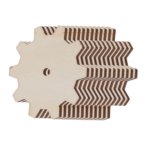 SEWACC 12 Stück DIY Weihnachtsdeko Holzplatten Unlackierte Holzschneeflocken für Bastelprojekte Kreative Kinderaktivitäten und Baumdekorationen für Weihnachten und Kunsthandwerk von SEWACC