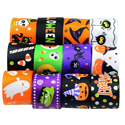 SEWACC 12 Stück Halloween Bänder Herbstdekor Basteln Halloween Dekorationen Dekoration Halloween Bänder Band Halloween Spinne Halloween Ripsband Halloween SEWACC 12 Stück Halloween Bänder Herbstdekor Basteln Halloween Dekorationen Dekoration Halloween Bänder Band Halloween Spinne Halloween Ripsband Halloween von SEWACC