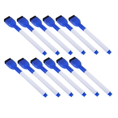 SEWACC 12 Stück Radierbare Whiteboard Marker mit Feiner Spitze und Radierkappe Wasserbasierte Schnell Trocknende Stifte für Schule Büro und Kreative Anwendungen SEWACC 12 Stück Radierbare Whiteboard Marker mit Feiner Spitze und Radierkappe Wasserbasierte Schnell Trocknende Stifte für Schule Büro und Kreative Anwendungen von SEWACC