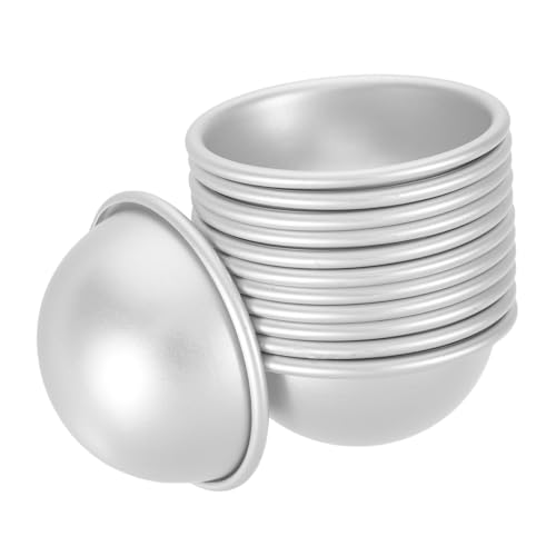SEWACC 12 Stück Teiliges Aluminium Halbkreis Formset für DIY Badebomben Halbkugelform Badekugel Silikonformen Kompakt Leicht Vielseitig für Badekugeln und Desserts SEWACC 12 Stück Teiliges Aluminium Halbkreis Formset für DIY Badebomben Halbkugelform Badekugel Silikonformen Kompakt Leicht Vielseitig für Badekugeln und Desserts von SEWACC