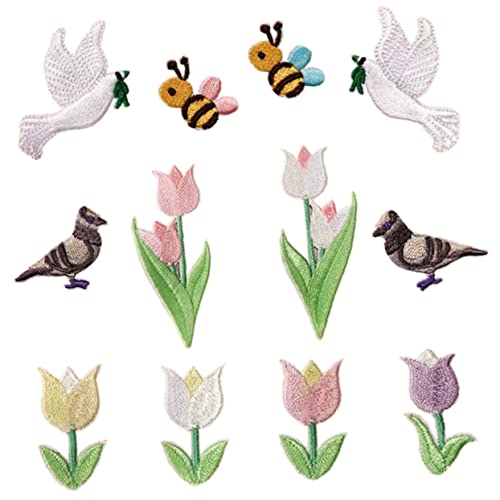 SEWACC 12 Stück Teiliges Bestickte Aufnäher zum Aufbügeln Bunte Cartoon Vogel Patches Selbstklebende Textilflicken für Kleidung Hüte DIY Dekoration Reparaturfreundlich und Vielseitig SEWACC 12 Stück Teiliges Bestickte Aufnäher zum Aufbügeln Bunte Cartoon Vogel Patches Selbstklebende Textilflicken für Kleidung Hüte DIY Dekoration Reparaturfreundlich und Vielseitig von SEWACC