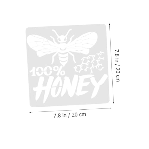 SEWACC 12 Stück Teiliges Bienen schablonen Robustem Kunststoff Wiederverwendbare DIY zeichenvorlagen mit Feinen Details Sicher und Langlebig für Kinderbasteln und Wandmalerei von SEWACC