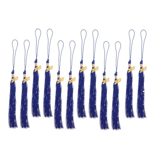 SEWACC 12 Stück Teiliges Blaue Abschluss quasten Anhänger für Doktorhut Langlebige Handgefertigte Graduation Cap Tassels Leichtes Akademisches Dekorationszubehör für Abschlussfeiern und SEWACC 12 Stück Teiliges Blaue Abschluss quasten Anhänger für Doktorhut Langlebige Handgefertigte Graduation Cap Tassels Leichtes Akademisches Dekorationszubehör für Abschlussfeiern und von SEWACC