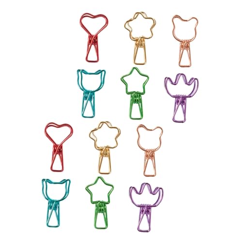 SEWACC 12 Stück Teiliges Bunte Metallklammern mit Hohlen Stern und Tierformen Kleine Kreative Büroklammern für Notizen Dokumente Organisation im Büro und Schule Dekorative Papierklemmen SEWACC 12 Stück Teiliges Bunte Metallklammern mit Hohlen Stern und Tierformen Kleine Kreative Büroklammern für Notizen Dokumente Organisation im Büro und Schule Dekorative Papierklemmen von SEWACC