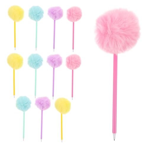 SEWACC 12 Stück Teiliges Bunte Plüsch Kugelschreiber mit Weichem Pompon Angenehmer Griff Fließende Kreative Schreibstifte für Schüler Schule Geburtstagsfeier Dekorative Schreibwaren SEWACC 12 Stück Teiliges Bunte Plüsch Kugelschreiber mit Weichem Pompon Angenehmer Griff Fließende Kreative Schreibstifte für Schüler Schule Geburtstagsfeier Dekorative Schreibwaren von SEWACC