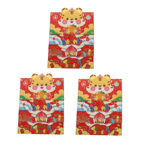 SEWACC 12 Stück Teiliges Chinesische Neujahrsumschläge mit Niedlichen Cartoon Motiven Hochwertiges Papier Traditionelle Rote Geschenkumschläge für zu Festen und Geburtstagen SEWACC 12 Stück Teiliges Chinesische Neujahrsumschläge mit Niedlichen Cartoon Motiven Hochwertiges Papier Traditionelle Rote Geschenkumschläge für zu Festen und Geburtstagen von SEWACC