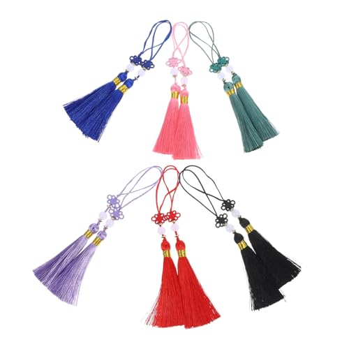SEWACC 12 Stück Teiliges Chinesisches Knoten Quasten Handgefertigte Frühlingsfest Hängedekoration Langlebige Polyester Anhänger in Farben für Schlüsselanhänger DIY Handwerk Wohn und SEWACC 12 Stück Teiliges Chinesisches Knoten Quasten Handgefertigte Frühlingsfest Hängedekoration Langlebige Polyester Anhänger in Farben für Schlüsselanhänger DIY Handwerk Wohn und von SEWACC
