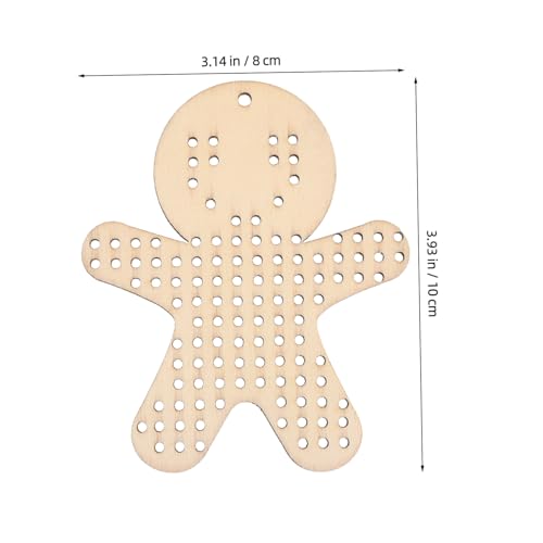 SEWACC 12 Stück Teiliges Diy Holz Kreuzstich Gingerbread Men Formen Holzanhänger aus Robustem Holz für Anfänger Weihnachtsbaum Deko zum Sticken und Basteln Langlebige Naturmaterialien SEWACC 12 Stück Teiliges Diy Holz Kreuzstich Gingerbread Men Formen Holzanhänger aus Robustem Holz für Anfänger Weihnachtsbaum Deko zum Sticken und Basteln Langlebige Naturmaterialien von SEWACC