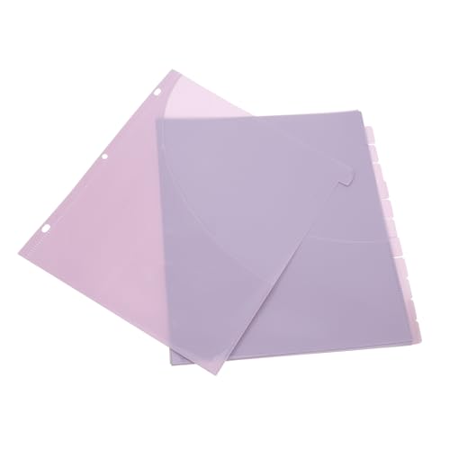SEWACC 12 Stück Teiliges Dokumententrenner mit Taschen Transparente Trennstreifen Praktische Discbound Einlagen für Ordner Büro Schulbedarf SEWACC 12 Stück Teiliges Dokumententrenner mit Taschen Transparente Trennstreifen Praktische Discbound Einlagen für Ordner Büro Schulbedarf von SEWACC