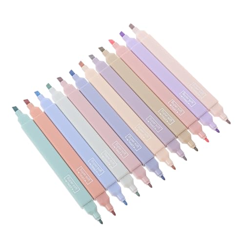 SEWACC 12 Stück Teiliges Doppelkopf Textmarker Praktische Büro Schreibwaren Fluoreszierende Pastellfarben Vielseitige Marker für Schule und Erwachsene Stark Deckend zum Hervorheben SEWACC 12 Stück Teiliges Doppelkopf Textmarker Praktische Büro Schreibwaren Fluoreszierende Pastellfarben Vielseitige Marker für Schule und Erwachsene Stark Deckend zum Hervorheben von SEWACC