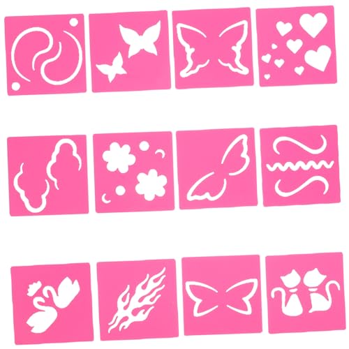 SEWACC 12 Stück Teiliges Face Painting Schablonen aus Langlebigem Kunststoff Wiederverwendbar Vielseitig für Party Cosplay Halloween und DIY Körperbemalung Hautfreundlich und Einfach SEWACC 12 Stück Teiliges Face Painting Schablonen aus Langlebigem Kunststoff Wiederverwendbar Vielseitig für Party Cosplay Halloween und DIY Körperbemalung Hautfreundlich und Einfach von SEWACC