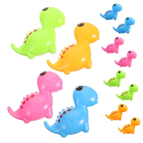 SEWACC 12 Stück Teiliges Handlicher Bunter Dinosaurier Bleistiftspitzer aus Stabilem und Schulzubehör für Mädchen Tragbares Anspitzwerkzeug mit Niedlichem Cartoon Design von SEWACC