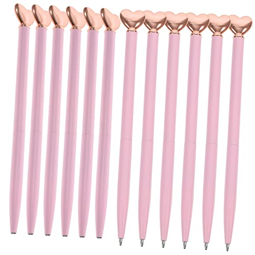 SEWACC 12 Stück Teiliges Herzkopf Metall Kugelschreiber Glattes Schreiben Tragbarer Praktischer Schreibstift für Schüler Büro und Zuhause Geschenkidee für Familie und Freunde SEWACC 12 Stück Teiliges Herzkopf Metall Kugelschreiber Glattes Schreiben Tragbarer Praktischer Schreibstift für Schüler Büro und Zuhause Geschenkidee für Familie und Freunde von SEWACC