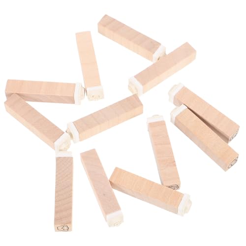 SEWACC 12 Stück Teiliges Holzstempel für DIY Scrapbooking mit Filigranen Mustern Zarten Tagebuchstempeln und Vielseitigen Holzstempeln für Bastelarbeiten und Kartengestaltung SEWACC 12 Stück Teiliges Holzstempel für DIY Scrapbooking mit Filigranen Mustern Zarten Tagebuchstempeln und Vielseitigen Holzstempeln für Bastelarbeiten und Kartengestaltung von SEWACC