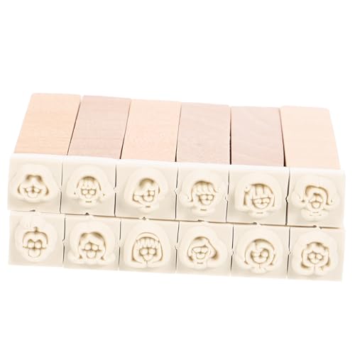 SEWACC 12 Stück Teiliges Holzstempel mit Niedlichen Mustern Retro Holzstempel für DIY Tagebücher Scrapbooking Kartenherstellung und Vielseitige Bastelprojekte SEWACC 12 Stück Teiliges Holzstempel mit Niedlichen Mustern Retro Holzstempel für DIY Tagebücher Scrapbooking Kartenherstellung und Vielseitige Bastelprojekte von SEWACC