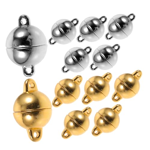 SEWACC 12 Stück Teiliges Magnetverschluss Schmuck DIY Langlebige Rostfreie Schmuckverschlüsse für Armbänder Halsketten und Anhänger Einfache Einhandbedienung Vielseitig für von SEWACC
