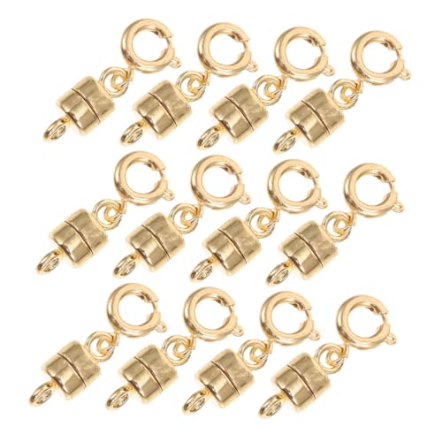 SEWACC 12 Stück Teiliges Magnetverschluss Schmuck mit Karabinerverschluss Magnetische Ketten Armbandverlängerung Einsetzbar für Halsketten Armbänder und Fußkettchen Einfache Handhabung von SEWACC