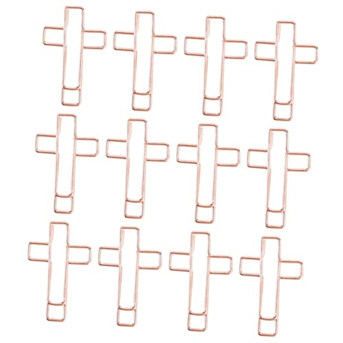 SEWACC 12 Stück Teiliges Metall Büroklammern Kreuzform Lesezeichen Clips für Notizen Visitenkarten Bücher und Scrapbooks Langlebig Dekorativ für Bible Study und Journaling Zubehör SEWACC 12 Stück Teiliges Metall Büroklammern Kreuzform Lesezeichen Clips für Notizen Visitenkarten Bücher und Scrapbooks Langlebig Dekorativ für Bible Study und Journaling Zubehör von SEWACC