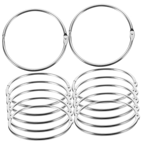 SEWACC 12 Stück Teiliges Metallbuchringe Wiederverwendbare Offene Binder Ringe Leicht zu Öffnen und Sicher zu Schließen für Notizblöcke Fotoalben Scrapbooking und Bürobedarf SEWACC 12 Stück Teiliges Metallbuchringe Wiederverwendbare Offene Binder Ringe Leicht zu Öffnen und Sicher zu Schließen für Notizblöcke Fotoalben Scrapbooking und Bürobedarf von SEWACC