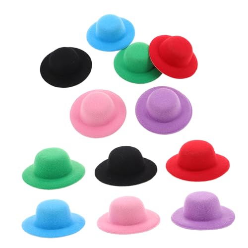 SEWACC 12 Stück Teiliges Miniatur Top Hut Bunte Kleine Formelle Puppenhüte aus Plüsch Realistische Mini Hüte für DIY Basteln Rollenspiele Sammler Kompakt und Leicht für Reisen SEWACC 12 Stück Teiliges Miniatur Top Hut Bunte Kleine Formelle Puppenhüte aus Plüsch Realistische Mini Hüte für DIY Basteln Rollenspiele Sammler Kompakt und Leicht für Reisen von SEWACC