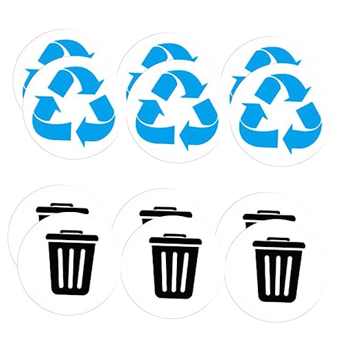 SEWACC 12 Stück Teiliges PVC Recycling Aufkleber für Mülltonnen Selbstklebend und Langlebig Geeignet für Abfalltrennung zu Hause Außenbereich Klare Müllkennzeichnung Einfach Anzubringen SEWACC 12 Stück Teiliges PVC Recycling Aufkleber für Mülltonnen Selbstklebend und Langlebig Geeignet für Abfalltrennung zu Hause Außenbereich Klare Müllkennzeichnung Einfach Anzubringen von SEWACC