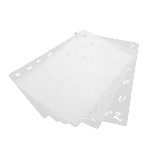 SEWACC 12 Stück Teiliges Schablonen Malerei mit Englischen Buchstaben und Zahlen Wiederverwendbare Geruchsfreie Pet kunstschablonen für DIY bastelprojekte Leicht und Sicher für Tagebuch SEWACC 12 Stück Teiliges Schablonen Malerei mit Englischen Buchstaben und Zahlen Wiederverwendbare Geruchsfreie Pet kunstschablonen für DIY bastelprojekte Leicht und Sicher für Tagebuch von SEWACC