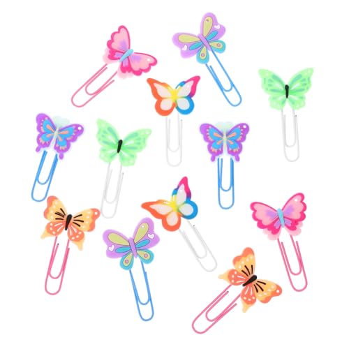SEWACC 12 Stück Teiliges Schmetterling Büroklammern aus Flexiblem Kleine Dekorative Dateiclips für Büro und Schule Vielseitige Lesezeichen zum Befestigen von Fotos Notizen und Dateien SEWACC 12 Stück Teiliges Schmetterling Büroklammern aus Flexiblem Kleine Dekorative Dateiclips für Büro und Schule Vielseitige Lesezeichen zum Befestigen von Fotos Notizen und Dateien von SEWACC