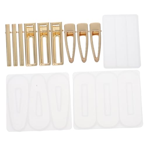 SEWACC 12 Stück Teiliges Silikon Haarklammer Gießform Set DIY Epoxidharz Schmuckformen Flexibel Langlebig Wiederverwendbar für Individuelle Haarspangen und Accessoires SEWACC 12 Stück Teiliges Silikon Haarklammer Gießform Set DIY Epoxidharz Schmuckformen Flexibel Langlebig Wiederverwendbar für Individuelle Haarspangen und Accessoires von SEWACC