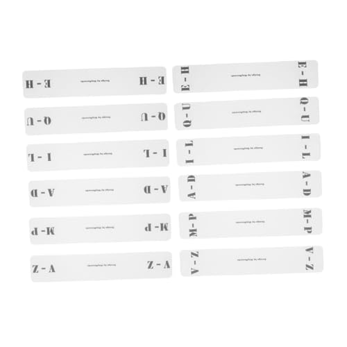 SEWACC 12 Stück Teiliges Transparente Acryl schallplatten trennkarten Horizontal und Vertikal Langlebige CD organizerschilder zur Schnellen Alphabetischen Vinyl CD klassifizierung SEWACC 12 Stück Teiliges Transparente Acryl schallplatten trennkarten Horizontal und Vertikal Langlebige CD organizerschilder zur Schnellen Alphabetischen Vinyl CD klassifizierung von SEWACC