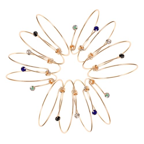 SEWACC 12 Stück Teiliges Verstellbares Armreif aus Eisen Erweiterbare Schmuck Bangles zum Selbermachen Komfortabel und Langlebig Geeignet für Damen und DIY Schmuckgestaltung von SEWACC