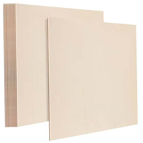 SEWACC 12 Stück Unbehandelte Holzplatten für Bastelprojekte Quadratische Holzstücke zum Schnitzen Zeichnen Brandmalerei und Diy Anwendungen SEWACC 12 Stück Unbehandelte Holzplatten für Bastelprojekte Quadratische Holzstücke zum Schnitzen Zeichnen Brandmalerei und Diy Anwendungen von SEWACC