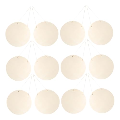 SEWACC 12 Stück Unlackierte Runde Holzplättchen für Diy Projekte Bastelunterlage für Malerei und Kreative Gestaltung für Türschilder und Heimdekoration SEWACC 12 Stück Unlackierte Runde Holzplättchen für Diy Projekte Bastelunterlage für Malerei und Kreative Gestaltung für Türschilder und Heimdekoration von SEWACC