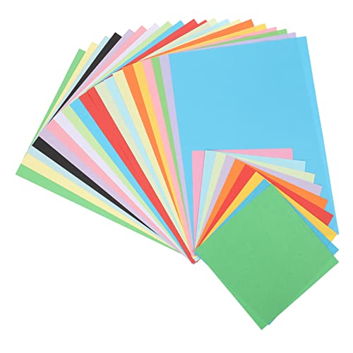 SEWACC 120 Blatt Farbiger Karton Kinder Malpapier Verdicktes Faltpapier Doppelseitiges Origami Papier Bastelpapier Zartes Bastelpapier DIY Origami Papier Bastelpapier DIY Papier von SEWACC