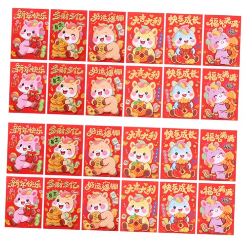 SEWACC 120 Stück Karton Pferde Zodiac Geldumschläge Chinesische Neujahrsumschläge Festtagsgeld Umschläge für Frühlingsfest Geschenkpackungen SEWACC 120 Stück Karton Pferde Zodiac Geldumschläge Chinesische Neujahrsumschläge Festtagsgeld Umschläge für Frühlingsfest Geschenkpackungen von SEWACC